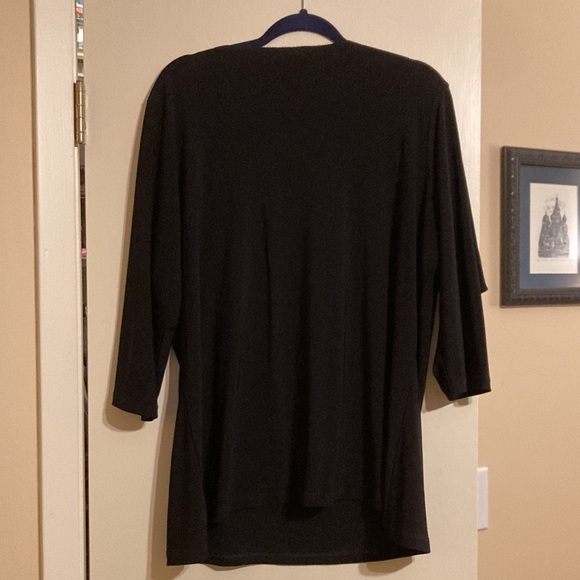 Olivia Paige black knit shirt with neck detailing - Picture 4 of 4